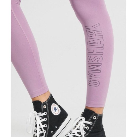 Purple Gymshark Training Graphic High Waisted Women's Leggings Size Small - Picture 5 of 12